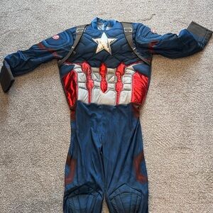 Kids captain america Superhero Costume - Blue and Red